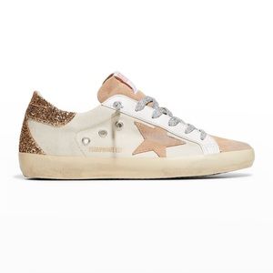 Golden Goose Superstar Glitter Canvas Low Top